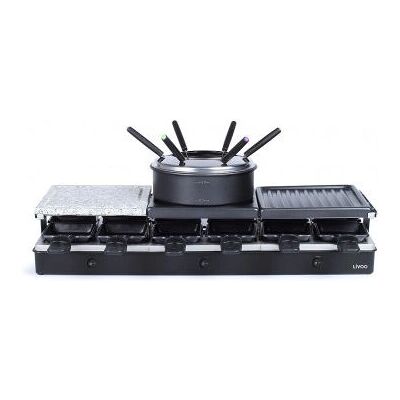 LIVOO DOC234 - Negro - Máquina de raclette y fondue LIVOO DOC234 - Negro - Máquina de raclette y fondue
