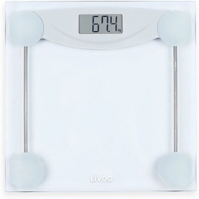 LIVOO DOM426W - 180 kg - 100 g - hartowane szkło - Scale LIVOO DOM426W - 180 kg - 100 g - hartowane szkło - Scale