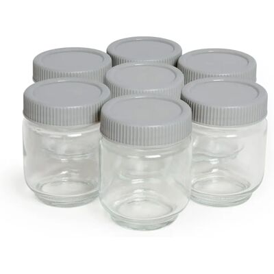 Ensemble de 7 Pots à Yaourt Livoo - Compatibles avec DOP180 Ensemble de 7 Pots à Yaourt Livoo - Compatibles avec DOP180