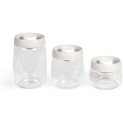 Livoo Opslagcontainer - Borosilicaatglas - Vacuümdeksel - 400ml-1,2L Livoo Opslagcontainer - Borosilicaatglas - Vacuümdeksel - 400ml-1,2L