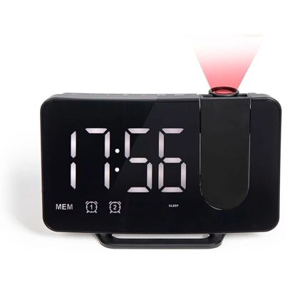 Livoo Wecker – Projektor, Radio, USB Livoo Wecker – Projektor, Radio, USB
