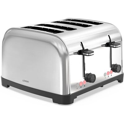 Livoo Toaster 4 Schlitze 1700w - GRAU Livoo Toaster 4 Schlitze 1700w - GRAU