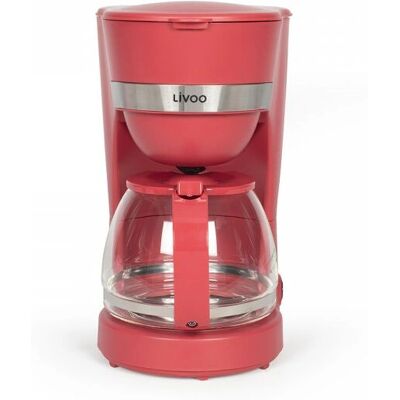 Livoo DOD200RC - Rood - Koffiezetapparaat Livoo DOD200RC - Rood - Koffiezetapparaat