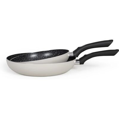 Livoo Grå Kökset med Stenlook - 2/3 Delar - Induktionsanpassad Livoo Grå Kökset med Stenlook - 2/3 Delar - Induktionsanpassad