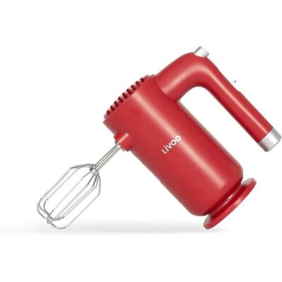 Livoo DOP243R kézi mixer - 250W, 5 sebesség, Piros Livoo DOP243R kézi mixer - 250W, 5 sebesség, Piros