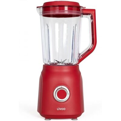 Livoo Compact Blender - 1,5L - Rood - Staafmixer Livoo Compact Blender - 1,5L - Rood - Staafmixer