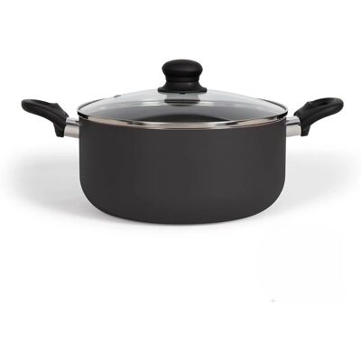 Livoo Konyhai készlet - 24 cm, Fekete, Soft-Touch Fogantyúk - Konyhai eszközök Livoo Konyhai készlet - 24 cm, Fekete, Soft-Touch Fogantyúk - Konyhai eszközök