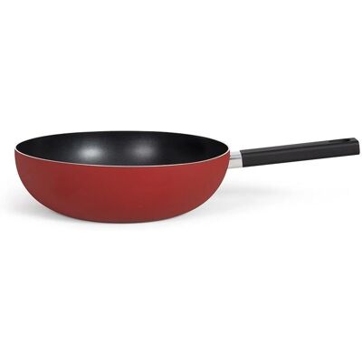 LIVOO Wok 32cm - Antiadhésif, Manche en Silicone - Tous feux - Publicité LIVOO Wok 32cm - Antiadhésif, Manche en Silicone - Tous feux - Publicité
