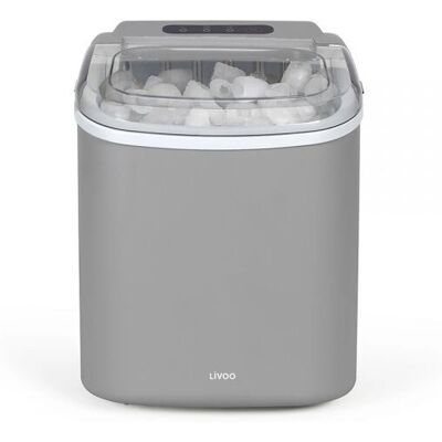Livoo DOM484G Macchina del ghiaccio - Portatile, 12 kg/24h, Grigio Livoo DOM484G Macchina del ghiaccio - Portatile, 12 kg/24h, Grigio