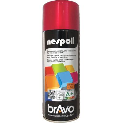 NESPOLI N0PCA43003 Peinture en aérosol - Rosso rubino - Séchage rapide - Usage intérieur et extérieur - Haute performance NESPOLI N0PCA43003 Peinture en aérosol - Rosso rubino - Séchage rapide - Usage intérieur et extérieur - Haute performance
