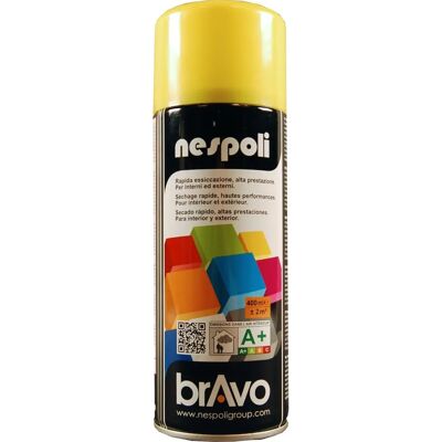 NESPOLI - Peinture en aérosol - Giallo Cadmio - Séchage Rapide - Intérieur/Extérieur - 400ml NESPOLI - Peinture en aérosol - Giallo Cadmio - Séchage Rapide - Intérieur/Extérieur - 400ml