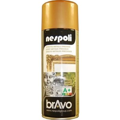 NESPOLI - Peinture Aérosol Or Antique - Effet Métallique - Finition Miroir - Spray NESPOLI - Peinture Aérosol Or Antique - Effet Métallique - Finition Miroir - Spray