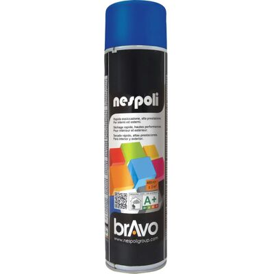 Peinture en aérosol Nespoli - Bleu Radieux - 600 ml - Résine acrylique - Séchage rapide Peinture en aérosol Nespoli - Bleu Radieux - 600 ml - Résine acrylique - Séchage rapide