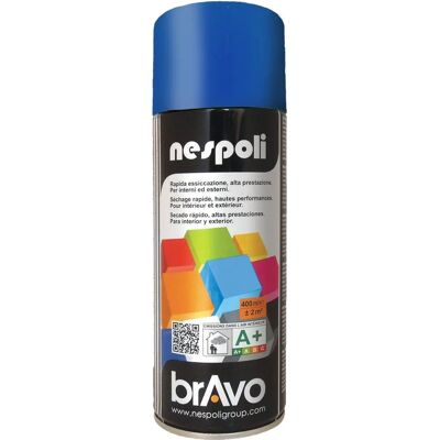 NESPOLI N0PCA45017 Spray - Bleu Trafic - Peinture aérosol à séchage rapide - 400 ml NESPOLI N0PCA45017 Spray - Bleu Trafic - Peinture aérosol à séchage rapide - 400 ml