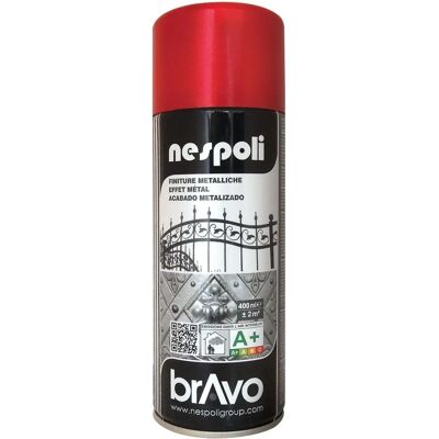NESPOLI Peinture en Spray Rouge - Séchage Rapide, Finition Métallique, Intérieur/Extérieur NESPOLI Peinture en Spray Rouge - Séchage Rapide, Finition Métallique, Intérieur/Extérieur