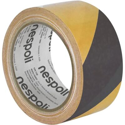 NESPOLI - Nastro Segnaletico Nero Giallo 50mm x 33m - Black Yellow - Warning tape NESPOLI - Nastro Segnaletico Nero Giallo 50mm x 33m - Black Yellow - Warning tape