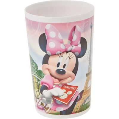 Plastic glas Disney Minnie voor kinderen Roze - 10cm Plastic glas Disney Minnie voor kinderen Roze - 10cm