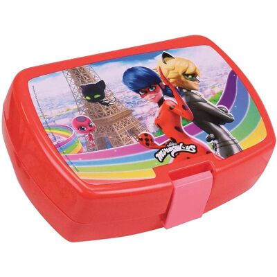 Boîte à Snacks LadyBug Miraculous - Réutilisable pour Enfants Boîte à Snacks LadyBug Miraculous - Réutilisable pour Enfants