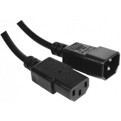 Cavo di alimentazione CUC Exertis Connect - 3m Nero - Connettori C13 e C14 Cavo di alimentazione CUC Exertis Connect - 3m Nero - Connettori C13 e C14