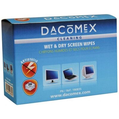 Kit de nettoyage Dacomex 190835 - Lingettes pour ordinateur portable - Publicité Kit de nettoyage Dacomex 190835 - Lingettes pour ordinateur portable - Publicité