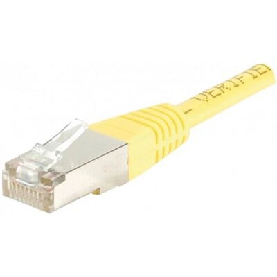 EXC 847161 Câble réseau - Cat5e F/UTP, Jaune, 0,5 m EXC 847161 Câble réseau - Cat5e F/UTP, Jaune, 0,5 m