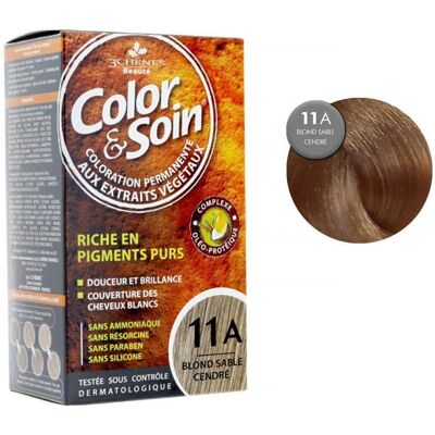 Les 3 Chênes Blond Sable Cendré Color & Soin - Haarfarbe Les 3 Chênes Blond Sable Cendré Color & Soin - Haarfarbe