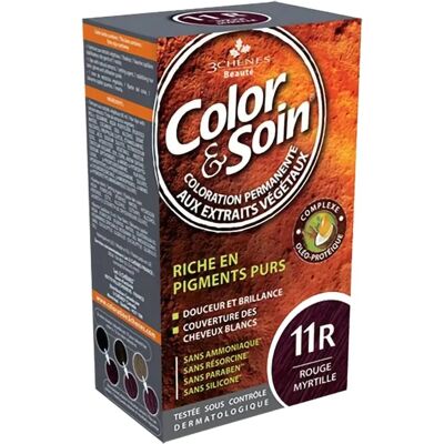 Kit de Coloración y Cuidado 11R Rojo Arándano - Les Trois Chênes Kit de Coloración y Cuidado 11R Rojo Arándano - Les Trois Chênes