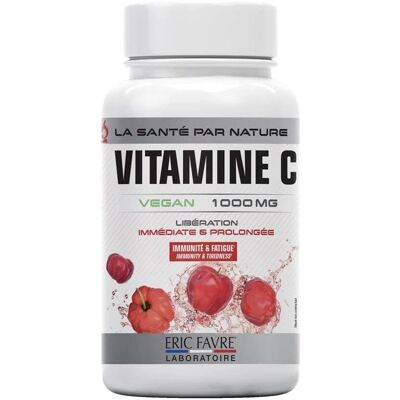 Eric Favre Vitamine C Vegan 1000 mg - Pot 100 Comprimés - Vitamines - Publicité Eric Favre Vitamine C Vegan 1000 mg - Pot 100 Comprimés - Vitamines - Publicité