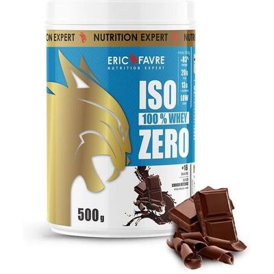 Eric Favre Iso Zero 100% Whey - Chocolat Intense - Protéine de Lactosérum - Publicité Eric Favre Iso Zero 100% Whey - Chocolat Intense - Protéine de Lactosérum - Publicité