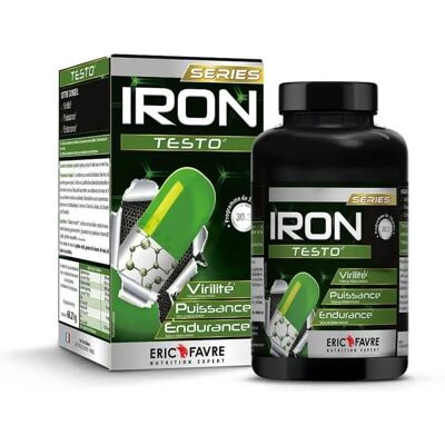 Eric Favre Iron Testo - Augmente la Testostérone X90 Gélules - Complément Alimentaire - Publicité Eric Favre Iron Testo - Augmente la Testostérone X90 Gélules - Complément Alimentaire - Publicité