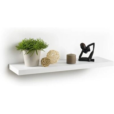 Homea Étagère MDF Murale - 75cm, Blanche, Capacité 30kg - Étagère Murale pour Décoration - Publicité Homea Étagère MDF Murale - 75cm, Blanche, Capacité 30kg - Étagère Murale pour Décoration - Publicité