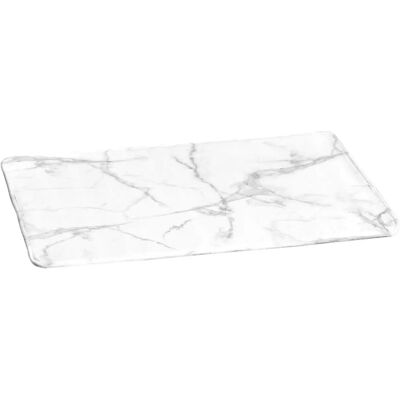 Douceur d'intérieur Mikrofaser Badezimmerteppich 45x75cm Weiß Druck Douceur d'intérieur Mikrofaser Badezimmerteppich 45x75cm Weiß Druck