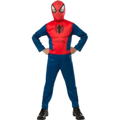 Strój Spiderman Marvel dla chłopców - Czerwony Niebieski Czarny 3-4 lat Strój Spiderman Marvel dla chłopców - Czerwony Niebieski Czarny 3-4 lat
