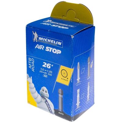 Michelin C2 AirStop Butyl 26" MTB Binnenband - Zwart Michelin C2 AirStop Butyl 26" MTB Binnenband - Zwart
