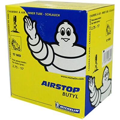 Câmara de ar de moto Michelin 17MD - Padrão, 17 polegadas, 2,25 polegadas de pneu Câmara de ar de moto Michelin 17MD - Padrão, 17 polegadas, 2,25 polegadas de pneu