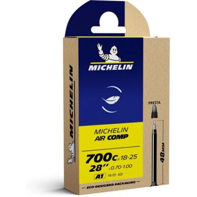 Michelin Inner Tube 700x18/25 Light Presta Valve 48mm - Inner Tube Michelin Inner Tube 700x18/25 Light Presta Valve 48mm - Inner Tube