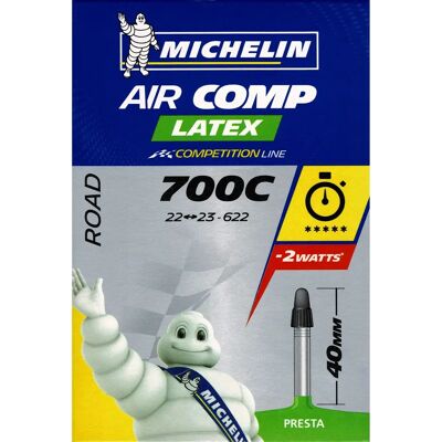 Câmara de ar em látex Michelin A1 AirComp - Verde - 700 x 22-23c Câmara de ar em látex Michelin A1 AirComp - Verde - 700 x 22-23c