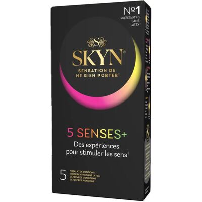 Manix Skyn 5 Senses Préservatifs - Transparent - Pack de 5 Manix Skyn 5 Senses Préservatifs - Transparent - Pack de 5
