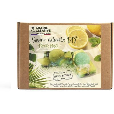 Graine Créative Kit DIY pentru Săpun - Mojito Verde - Fă singur - Rețetă Graine Créative Kit DIY pentru Săpun - Mojito Verde - Fă singur - Rețetă