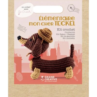 Graine Créative Marken Häkelset - Braun - 18cm Amigurumi Dackel Graine Créative Marken Häkelset - Braun - 18cm Amigurumi Dackel