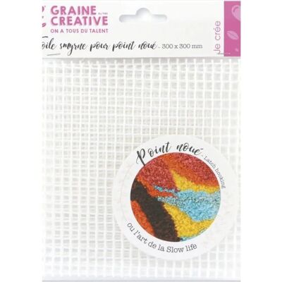 Graine Créative Smyrna Płótno - 30x30cm Białe Lockstitch Graine Créative Smyrna Płótno - 30x30cm Białe Lockstitch