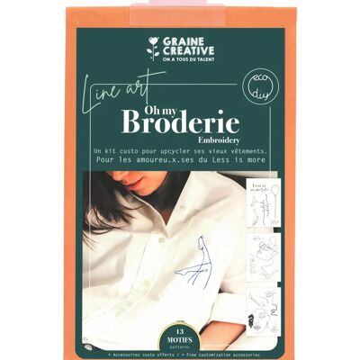 Kit de Broderie DIY Graine Créative - Art Line pour Vêtements Kit de Broderie DIY Graine Créative - Art Line pour Vêtements
