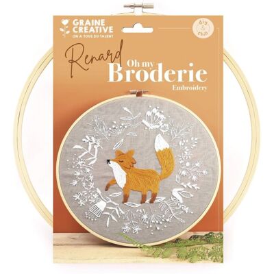 Set broderie vulpe Graine Créative - DIY Decorativ 29x28cm Set broderie vulpe Graine Créative - DIY Decorativ 29x28cm