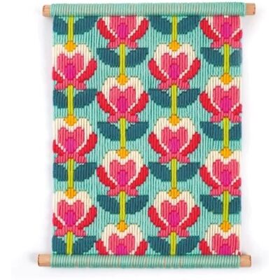 Kit de Broderie Toile Fleur de Lotus - Kit Créatif - Publicité Kit de Broderie Toile Fleur de Lotus - Kit Créatif - Publicité