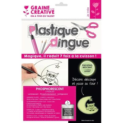 Graine Créative Fosforyzujący Plastikowy Zestaw - 3 Arkusze Graine Créative Fosforyzujący Plastikowy Zestaw - 3 Arkusze