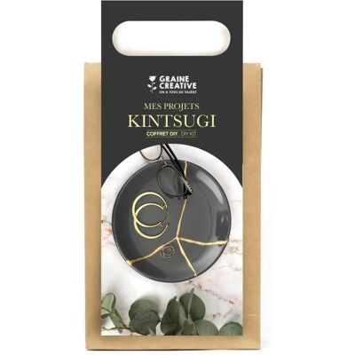 Kit de réparation Kintsugi doré de Graine Créative - Boîte DIY noire - Publicité Kit de réparation Kintsugi doré de Graine Créative - Boîte DIY noire - Publicité