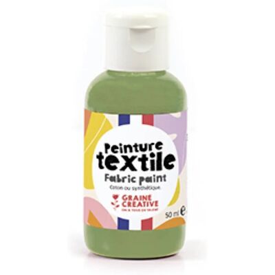 Graine Créative Peinture Textile Kaki Vert - 50 ml - Publicité Graine Créative Peinture Textile Kaki Vert - 50 ml - Publicité