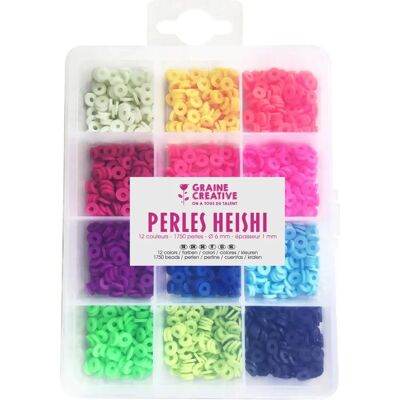 Ensemble de Perles Graine Créative - Multicolores Fluo - Perles - Publicité Ensemble de Perles Graine Créative - Multicolores Fluo - Perles - Publicité