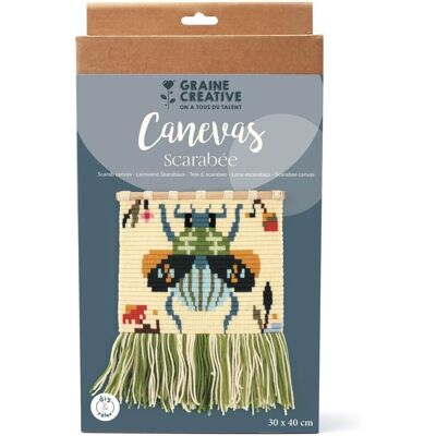 Graine Créative - Kit Canevas - Scarabée - 30 x 40 cm - Publicité Graine Créative - Kit Canevas - Scarabée - 30 x 40 cm - Publicité