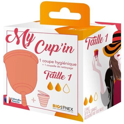 Coupe Menstruelle Biosynex My Cup'in Taille 1 - Publicité Coupe Menstruelle Biosynex My Cup'in Taille 1 - Publicité